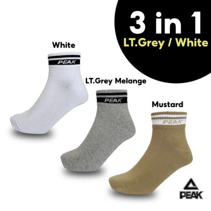 MEDIUM CUT SOCKS (3 IN 1 PACKAGE)